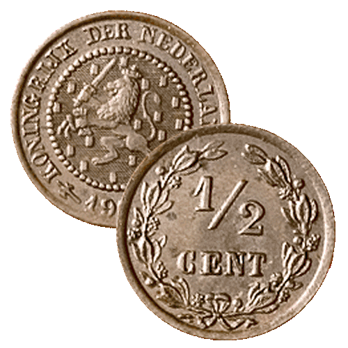 1/2 Cent 1900